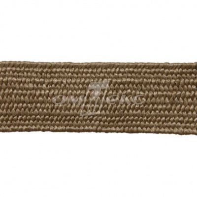 Тесьма отделочная полипропиленовая плетеная эластичная #2, шир. 40мм, цв.- соломенный - купить в Калуге. Цена: 50.99 руб.