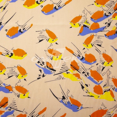 Плательная ткань "Софи" 14.1, 75 гр/м2, шир.150 см, принт птицы - купить в Калуге. Цена 241.49 руб.