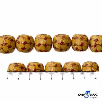 0189-Бусины деревянные "ОмТекс", 17 мм, упак.50+/-3шт - купить в Калуге. Цена: 83.66 руб.