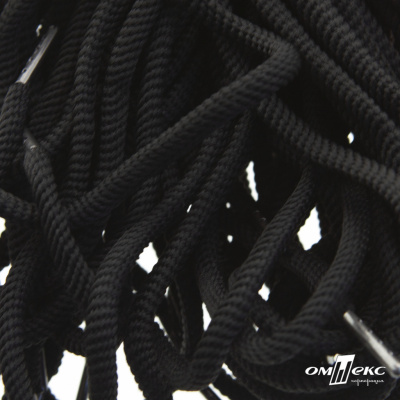 Шнурки #106-09, круглые 130 см, цв.чёрный - купить в Калуге. Цена: 21.92 руб.