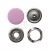Кнопка рубашечная (закрытая) 9,5мм - эмаль, цв.003 - розовый - купить в Калуге. Цена: 5.74 руб.