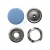 Кнопка рубашечная (закрытая) 9,5мм - эмаль, цв.182 - св.голубой - купить в Калуге. Цена: 5.74 руб.