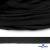 Шнур плетеный d-8 мм плоский, 70% хлопок 30% полиэстер, уп.85+/-1 м, цв.- чёрный - купить в Калуге. Цена: 735 руб.
