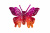 Бабочка декоративная пластиковая #10 - купить в Калуге. Цена: 7.09 руб.