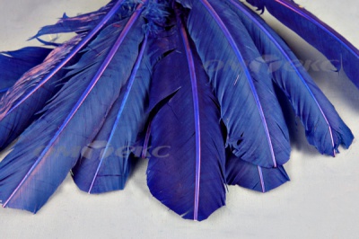 Декоративный Пучок из перьев, перо 23см/синий - купить в Калуге. Цена: 12.34 руб.