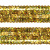 Тесьма с пайетками D16, шир. 20 мм/уп. 25+/-1 м, цвет золото - купить в Калуге. Цена: 778.19 руб.