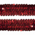 Тесьма с пайетками 3, шир. 30 мм/уп. 25+/-1 м, цвет красный - купить в Калуге. Цена: 1 087.39 руб.