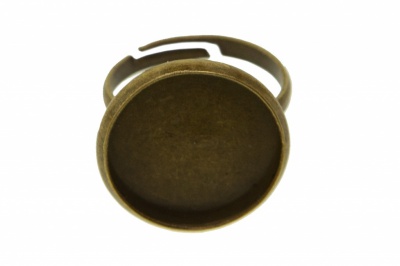 Заготовка для рукоделия металлическая фигурная для кольца 15мм - купить в Калуге. Цена: 7.44 руб.