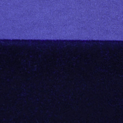 Бархат стрейч №14, 240 гр/м2, шир.160 см, (2,6 м/кг), цвет т.синий - купить в Калуге. Цена 748.44 руб.