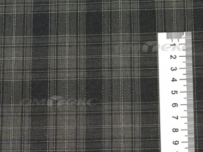 Ткань костюмная клетка 25235 2004, 185 гр/м2, шир.150см, цвет серый/бел - купить в Калуге. Цена 