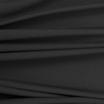 Костюмная ткань с вискозой "Рошель", 250 гр/м2, шир.150см, цвет чёрный - купить в Калуге. Цена 438.12 руб.