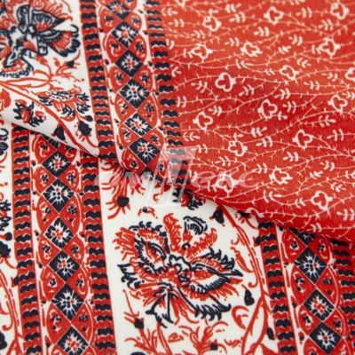 Плательная ткань "Фламенко" 24.1, 80 гр/м2, шир.150 см, принт этнический - купить в Калуге. Цена 241.49 руб.