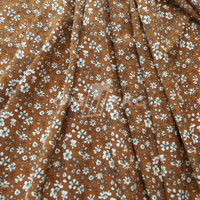 Плательная ткань "Фламенко" 11.1, 80 гр/м2, шир.150 см, принт растительный - купить в Калуге. Цена 239.03 руб.