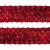 Тесьма с пайетками 3, шир. 35 мм/уп. 25+/-1 м, цвет красный - купить в Калуге. Цена: 1 308.30 руб.